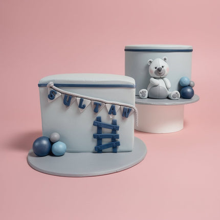Baby Boy Half Cake - serves 8-10 - Flour Girl Bakeries