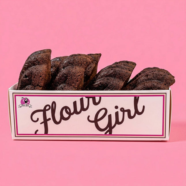 Chocolate Madeleine Box of 8 - Flour Girl Bakeries