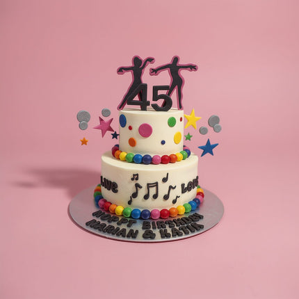 Dancing Disco Cake - serves 20-25 - Flour Girl Bakeries