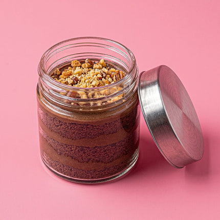 Dark Chocolate Biscuit Crunch Cake Jar 200ml - Flour Girl Bakeries