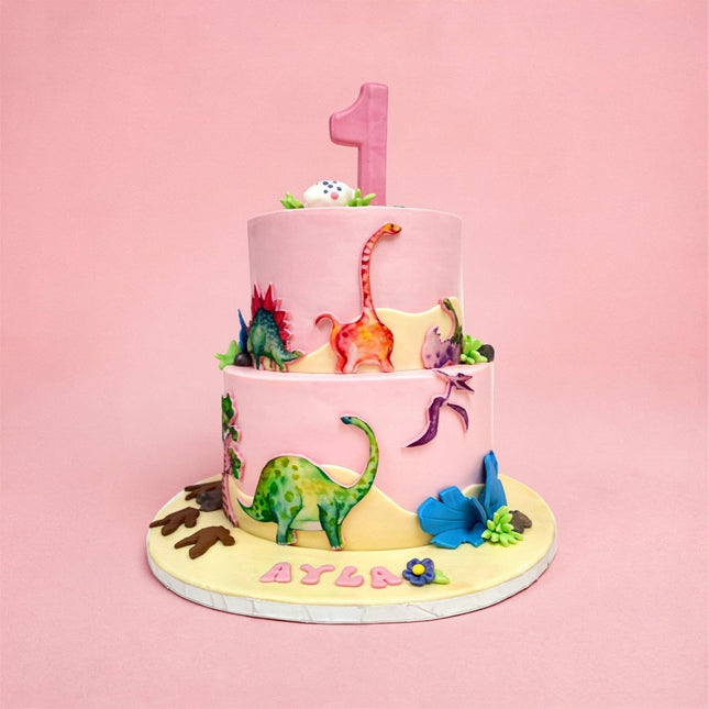 Dinosaur Cake - serves 20-25 - Flour Girl Bakeries