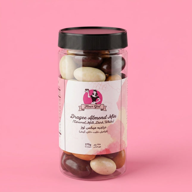 Dragée Almond Mix (Caramel,Milk,Dark,White) 275g - Flour Girl Bakeries