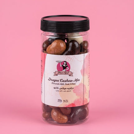 Dragée Cashew Mix (Caramel,Milk,Dark,White) 250g - Flour Girl Bakeries