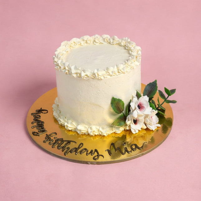 Floral Cake - serves 8-10 - Flour Girl Bakeries