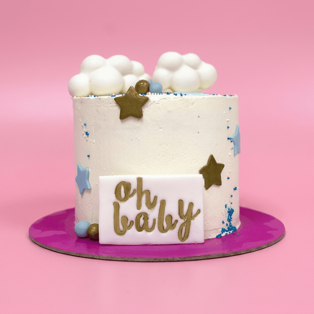Gender Reveal Cake - serves 15 - Flour Girl Bakeries