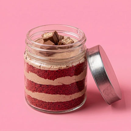 Kitkat Red Velvet Cake Jar 200 ml - Flour Girl Bakeries