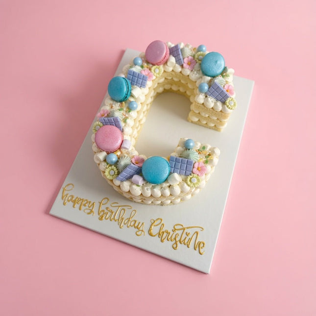Letter Cake - serves 10-12 - Flour Girl Bakeries