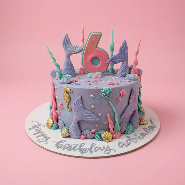 Little Mermaid Cake - serves 10 - Flour Girl Bakeries