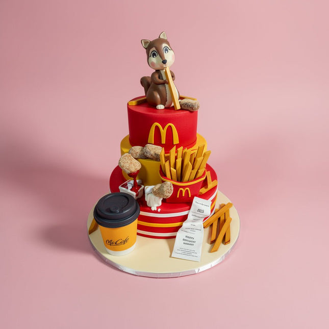 McDonalds Cake - serves 20-25 - Flour Girl Bakeries