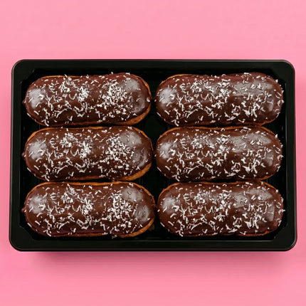 Mini Chocolate Éclair Pack Of 6 - Flour Girl Bakeries