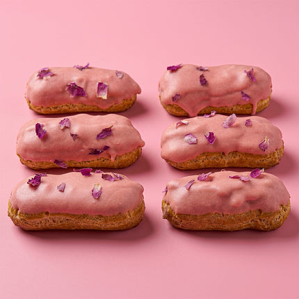 Mini Strawberry Rose Éclair - Pack of 6