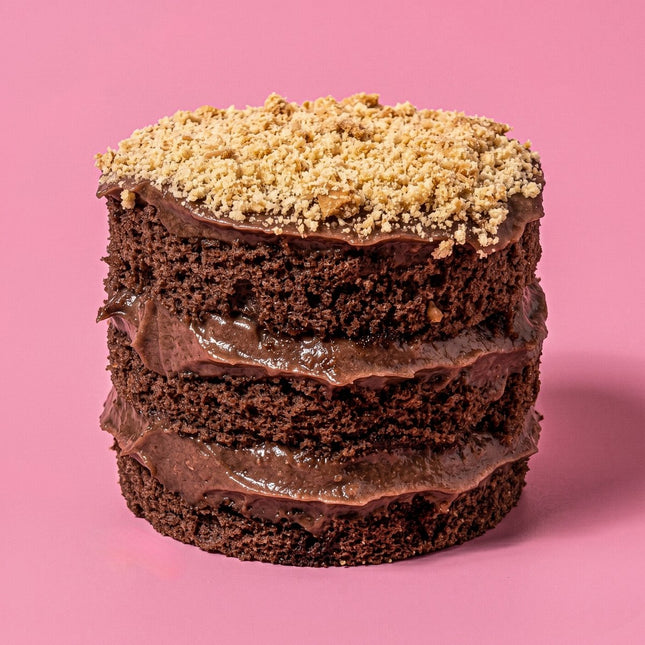 Mono Dark Chocolate Biscuit Crunch Cake - Flour Girl Bakeries