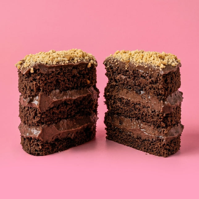 Mono Dark Chocolate Biscuit Crunch Cake - Flour Girl Bakeries