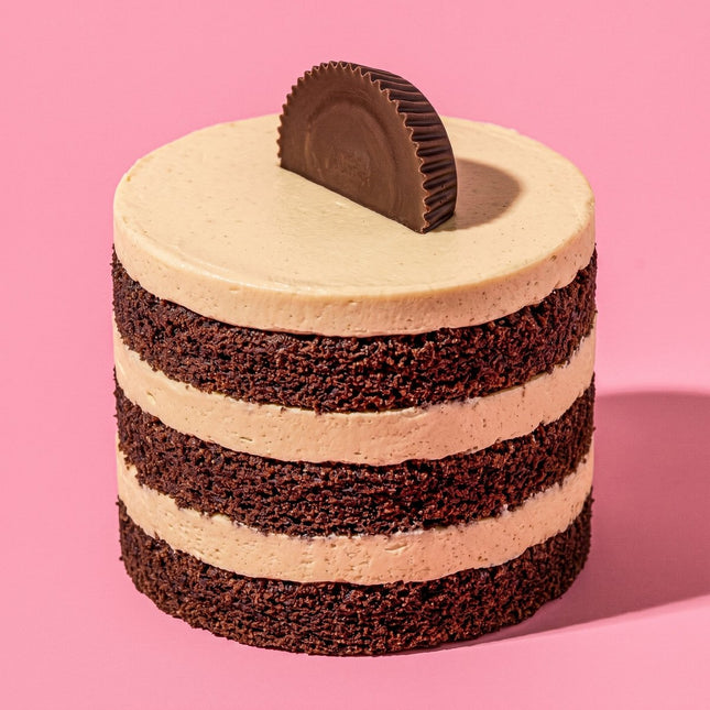 Mono Reese’s Peanut Butter Cake - Flour Girl Bakeries