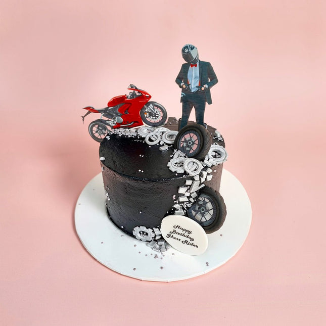 Motorcycle Cake - serves 12-15 - Flour Girl Bakeries