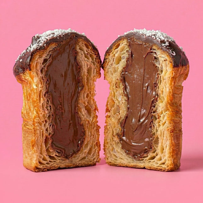Nutella Ganache Cruffin - Flour Girl Bakeries