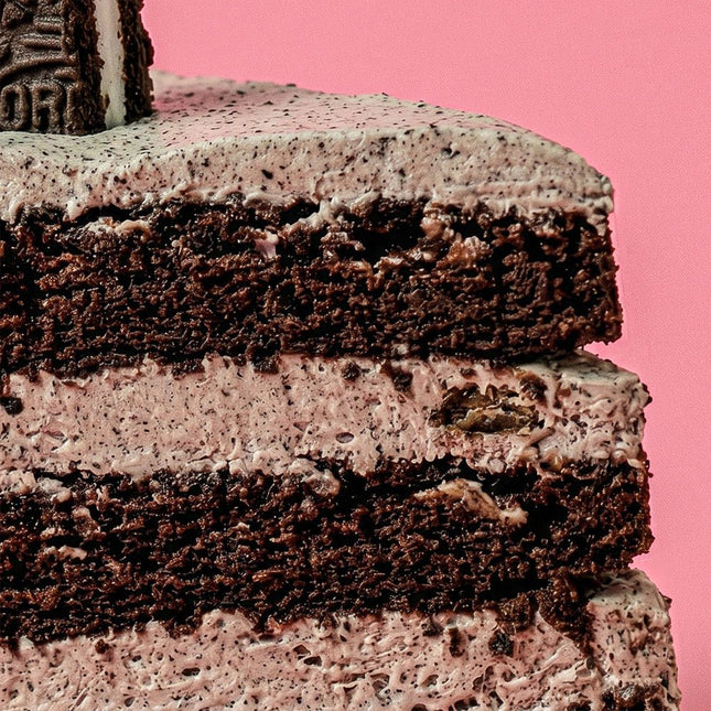 Oreo Chocolate cake with Cream cheese filling and crushed Oreos - Flour Girl Bakeries