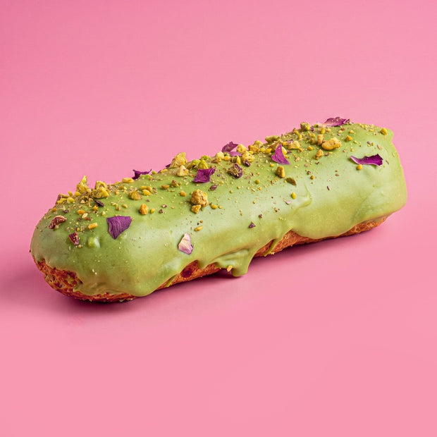 Pistachio Éclair - Flour Girl Bakeries