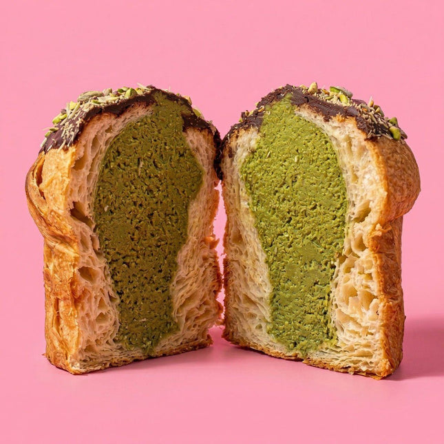 Pistachio Kunafa Cruffin 215g - Flour Girl Bakeries