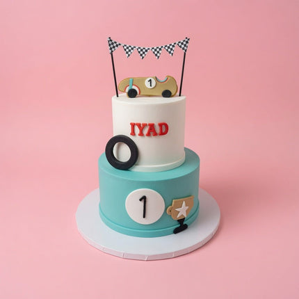 Race Car Cake - serves 25-30 - Flour Girl Bakeries