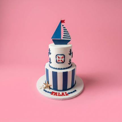 Sailor Cake - serves 20 - 25 - Flour Girl Bakeries