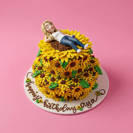 Sleeping Daisy Cake - serves 15-20 - Flour Girl Bakeries