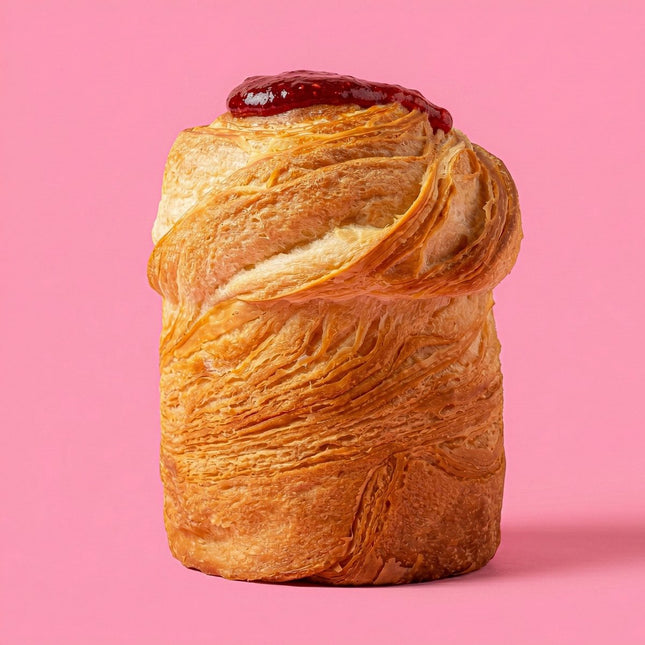 Strawberry Cheesecake Cruffin - Flour Girl Bakeries