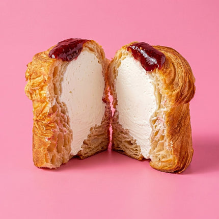 Strawberry Cheesecake Cruffin - Flour Girl Bakeries