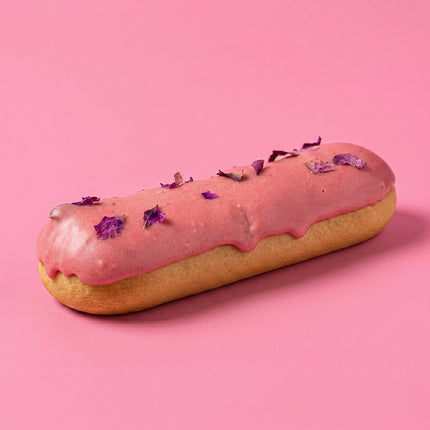 Strawberry Rose Éclair - Flour Girl Bakeries