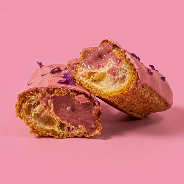 Strawberry Rose Éclair - Flour Girl Bakeries