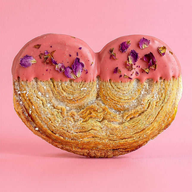 Strawberry Rose Palmier - Flour Girl Bakeries