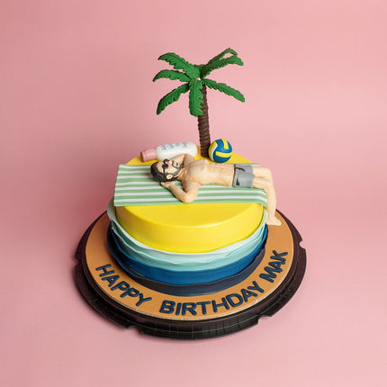 Sun Tanning Cake 3D - serves 20 - Flour Girl Bakeries