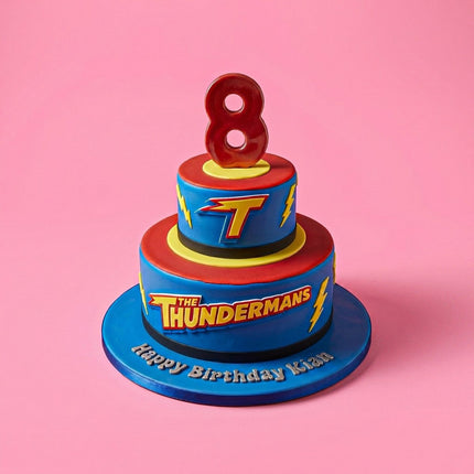 Thunder Man Cake - serves 20-25 - Flour Girl Bakeries