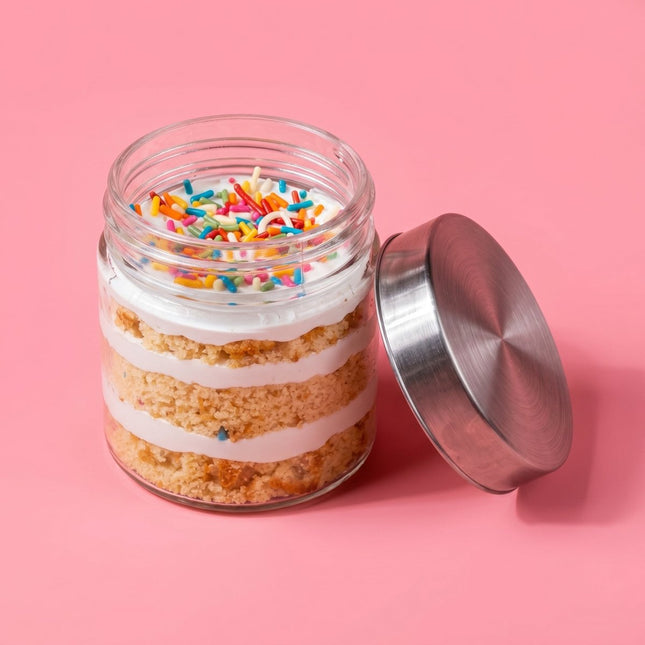 Vegan Birthday Cake Jar 200 ML - Flour Girl Bakeries