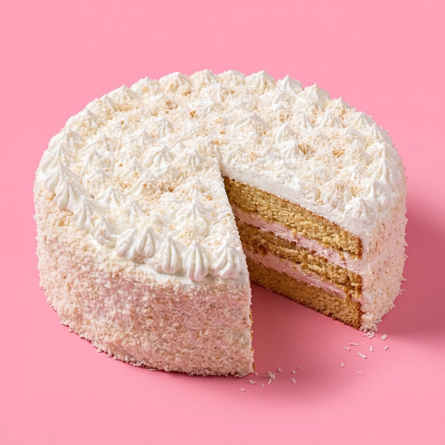 Vegan Coconut Crunch Cake - Flour Girl Bakeries