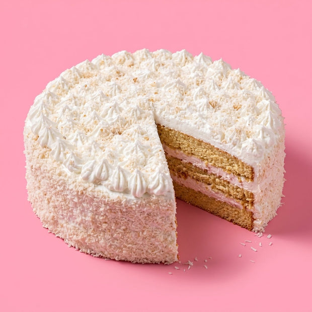 Vegan Coconut Crunch Cake - Flour Girl Bakeries