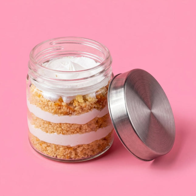 Vegan Vanilla Cake Jar 200 ML - Flour Girl Bakeries