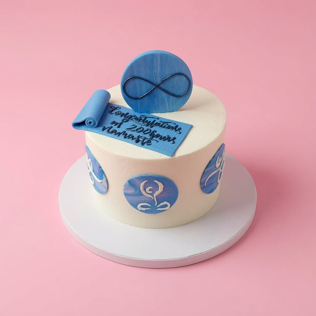 Yoga Themed Cake - serves 10-12 - Flour Girl Bakeries